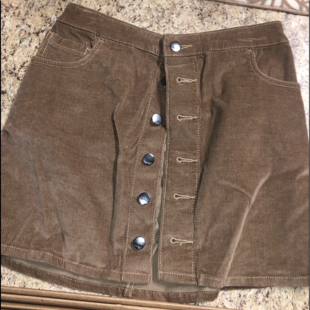 Tweed Button Up Skirt